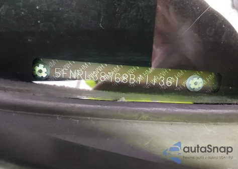 2008 Honda Odyssey Ex-L z USA, uszkodzony, nr VIN 5FNRL38768B111361